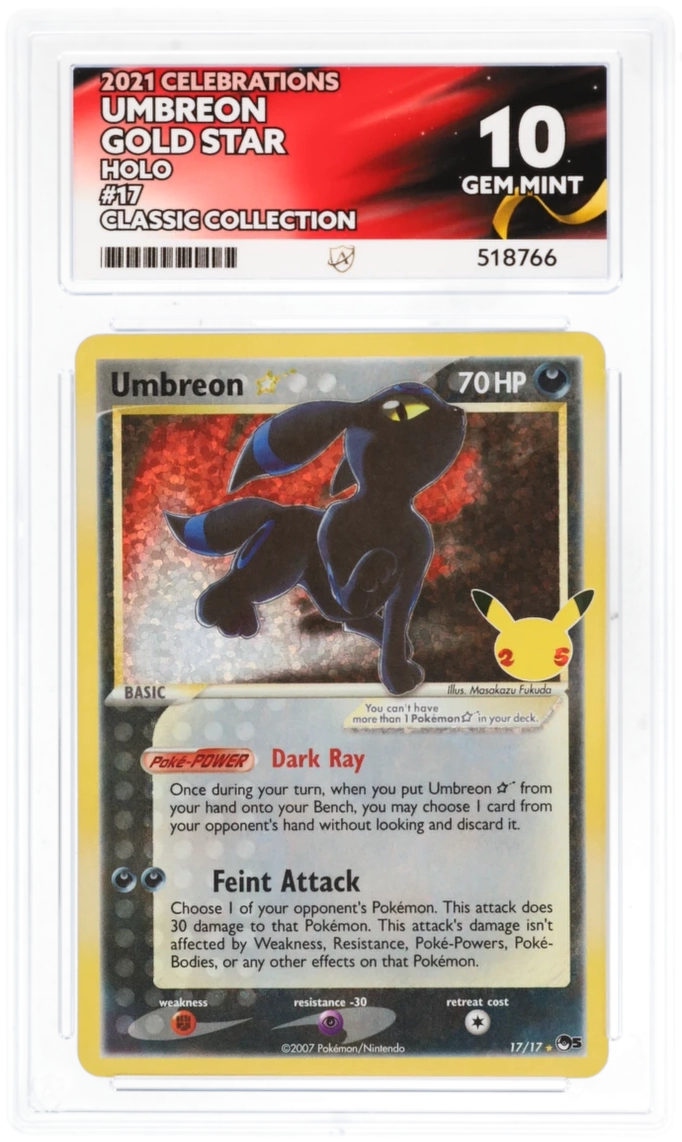 Umbreon Gold Star 25th Anniversary 17/17 - Ace 10