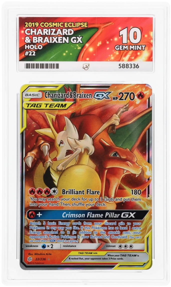 Charizard & Braixen GX Tag Team 22/236 - Ace 10