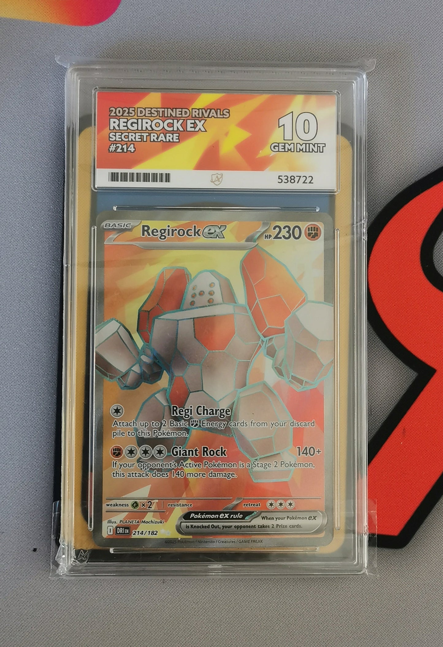 Regirock EX 214/182 - Ace 10