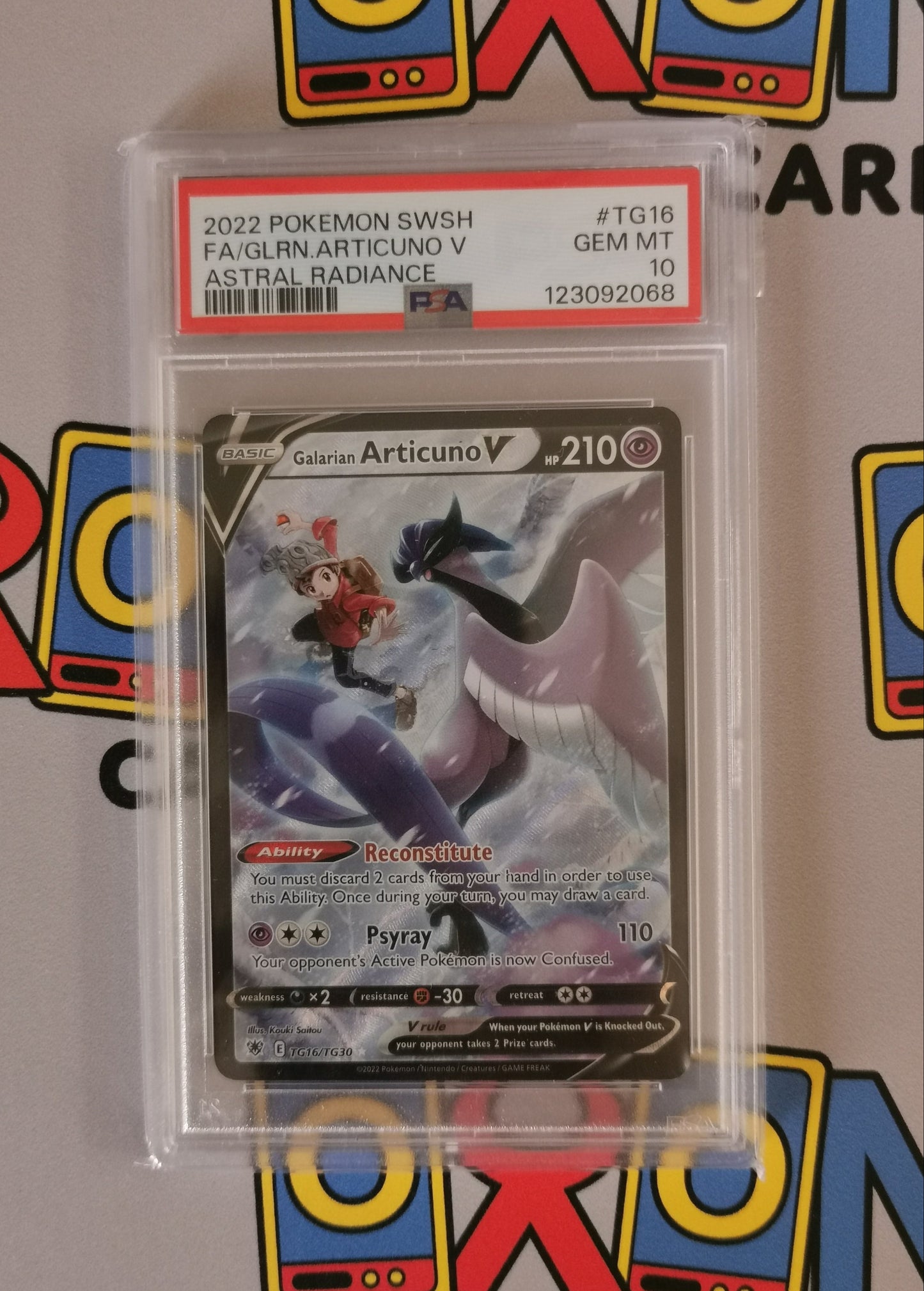 Galarian Articuno V TG16/TG30 - PSA 10
